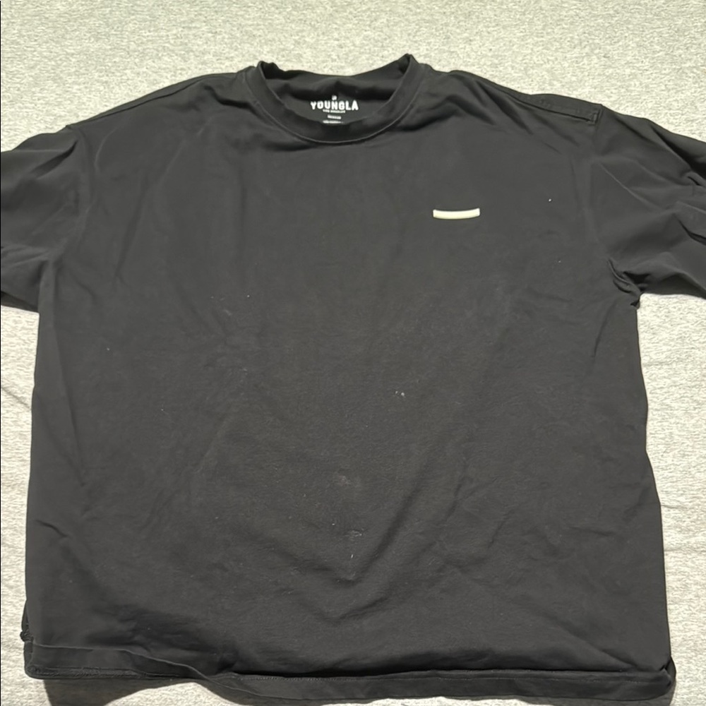 YoungLA Black Short Sleeve Tee Relaxed Fit